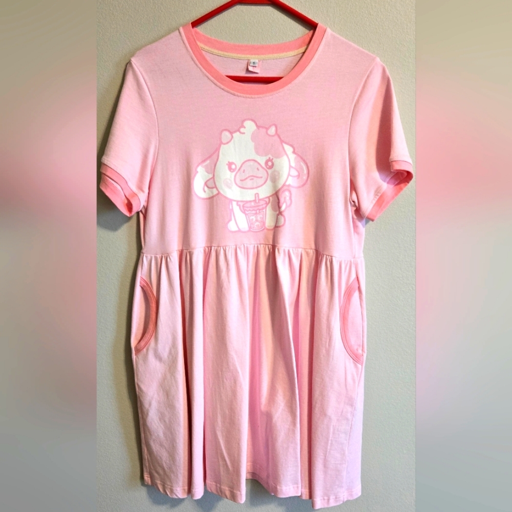 Strawberry Cow Dress | Koko Kuma | Size S